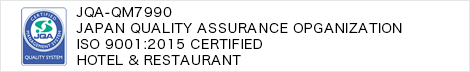 JAPAN QUALITY ASSURANCE OPGANIZATION ISO 9001:2015 Certified Hotel & Restaurant